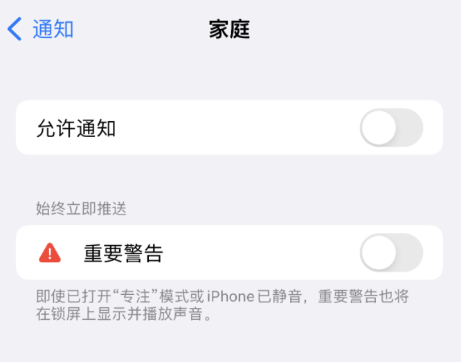 瑞溪镇苹果14维修分享iPhone14系列机型弹出“家庭”警告后卡死如何解决 