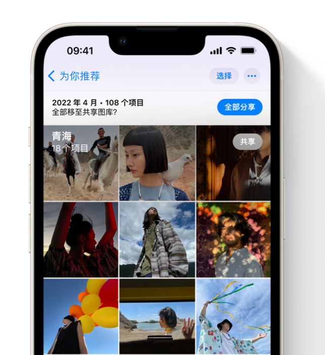 瑞溪镇苹果维修网点分享在 iPhone 上使用共享图库 