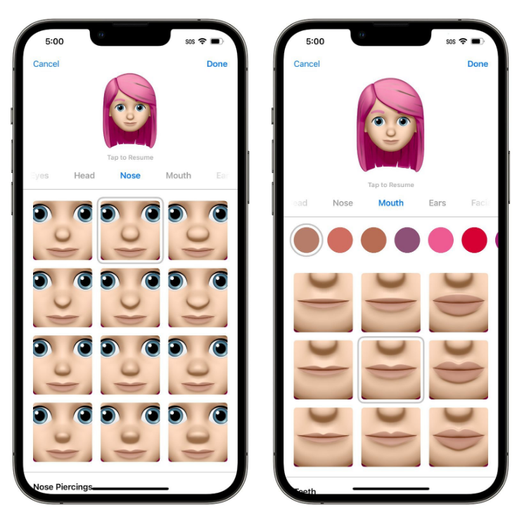 瑞溪镇苹果手机维修分享​iOS 16中的拟我表情有了哪些变化和升级 