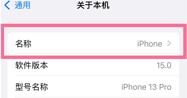 瑞溪镇苹果13维修分享iPhone 13热点名字设置教程 