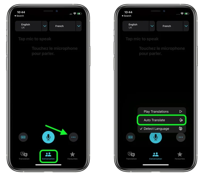 瑞溪镇苹果手机维修分享iOS 15 “翻译” App 新改进 